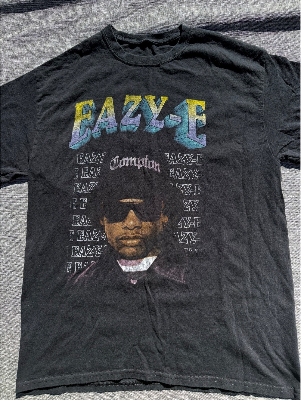 Vintage Eazy-E Compton Graphic Black T-Shirt